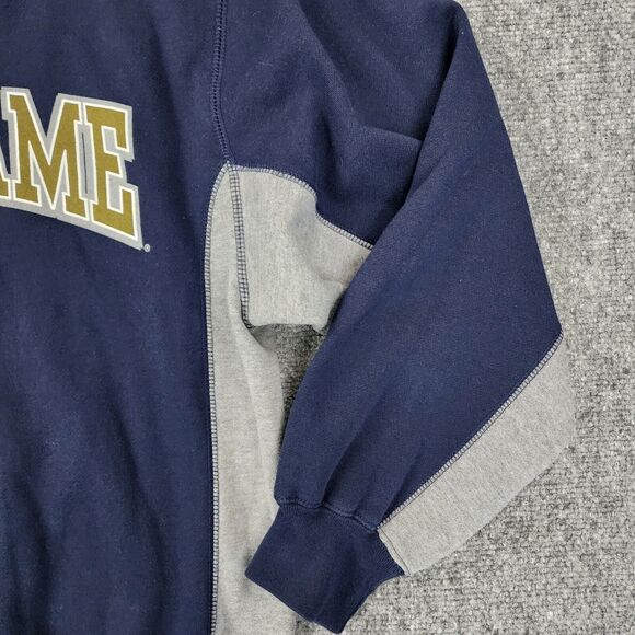 Vintage Notre Dame Fighting Irish Hoodie Mens Small Jansport Pullover Sweatshirt - Picture 13 of 14